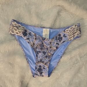 Lucky‎ Brand Blue Paisley Bikini Bottom